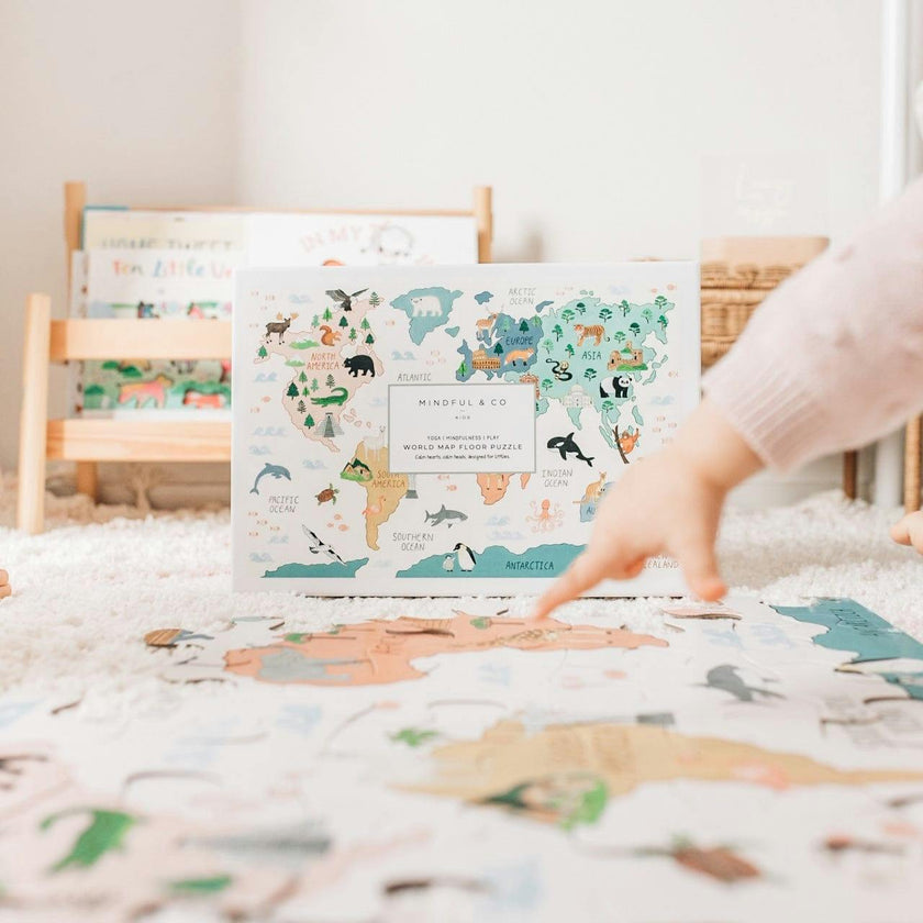World Map Floor Puzzle