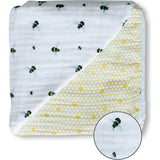 Organic Muslin Four-Layer Reversible Snug Blanket