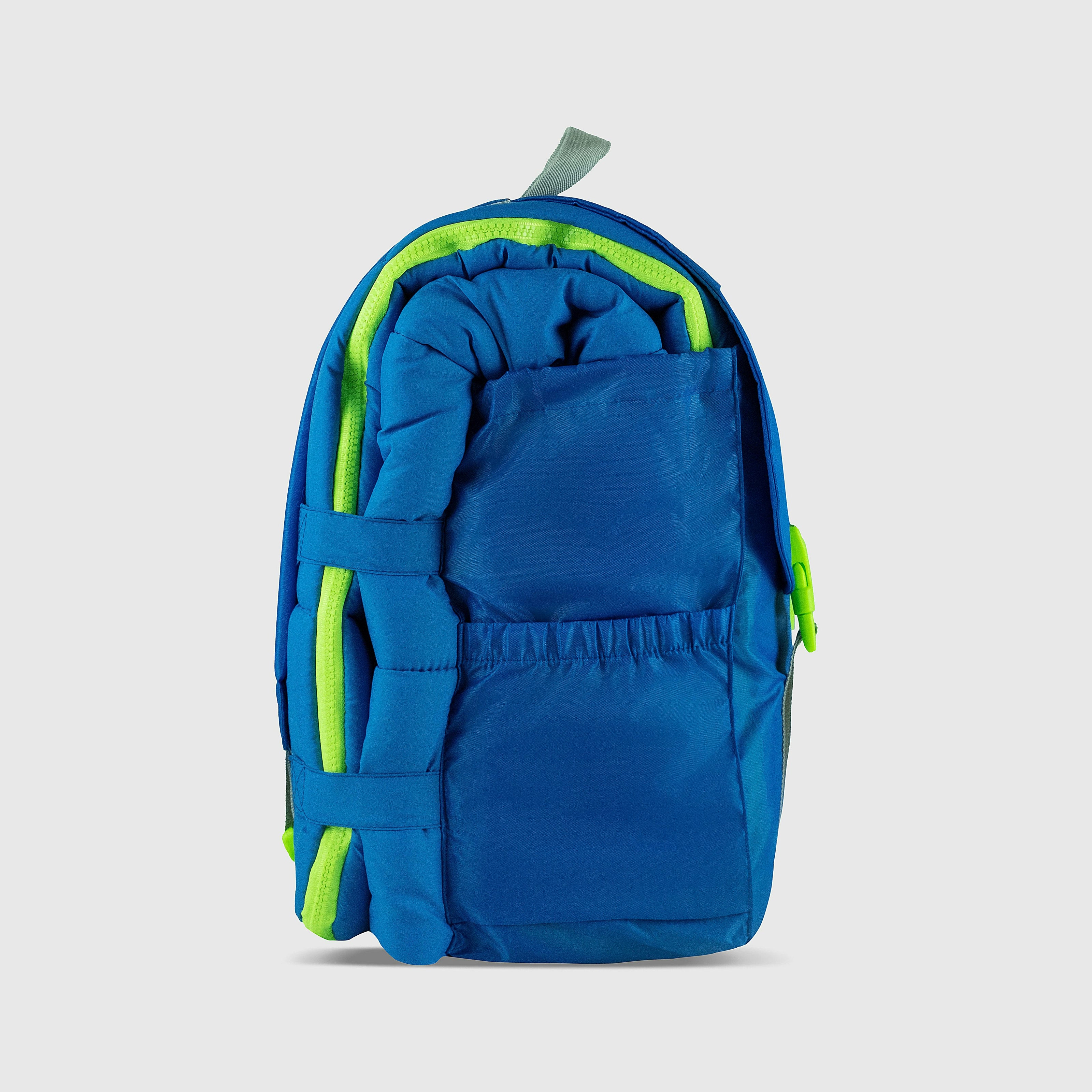 Sleep-N-Pack: Packable Sleeping Bag, Little Kid 3-6 yrs - Surfer Blue/Glow In The Dark Moon & Stars