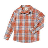 ATWOOD woven shirt rust/blue washed plaid