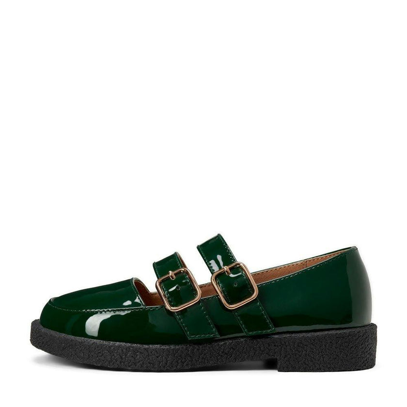 Sloane Glossy Round Toe Mary Jane Ballet Flats