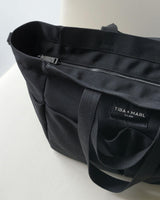 T+M Canvas Pocket Tote Black