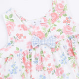 Cute Little Roses - Infant Dress with Bow and Bloomer