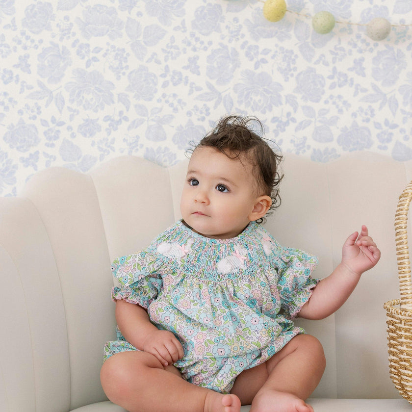 Polly Bunny Smocked Bubble