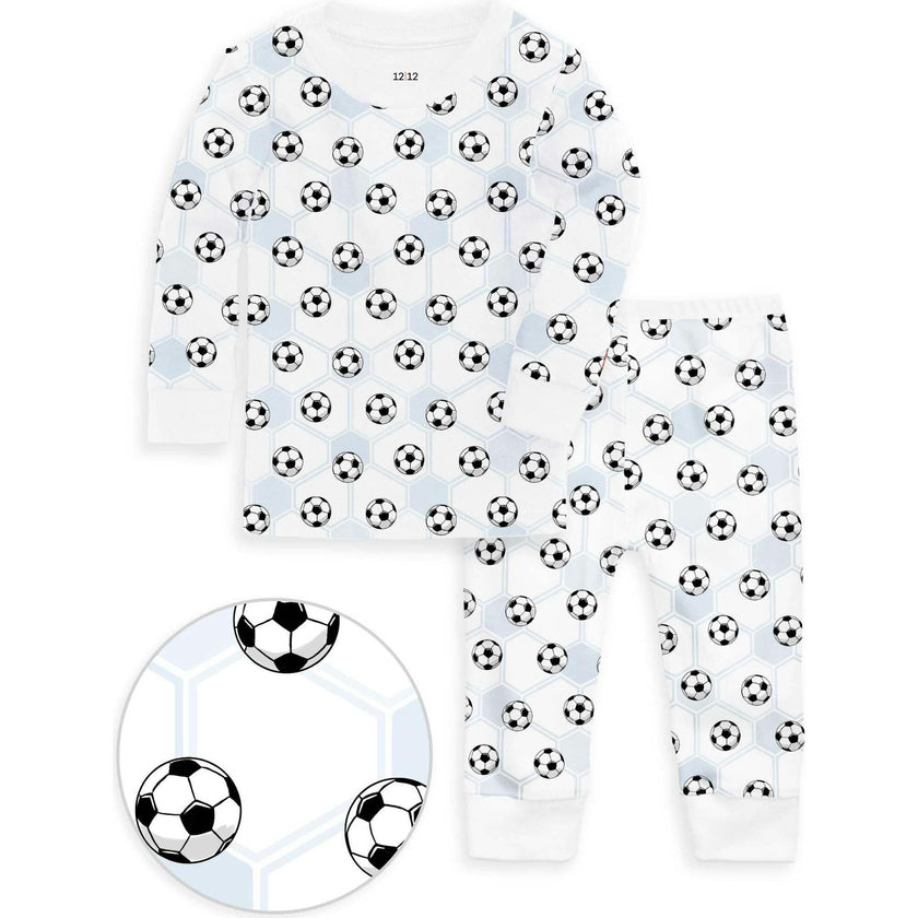 The Organic Long Sleeve Pajama Set [Soccer]