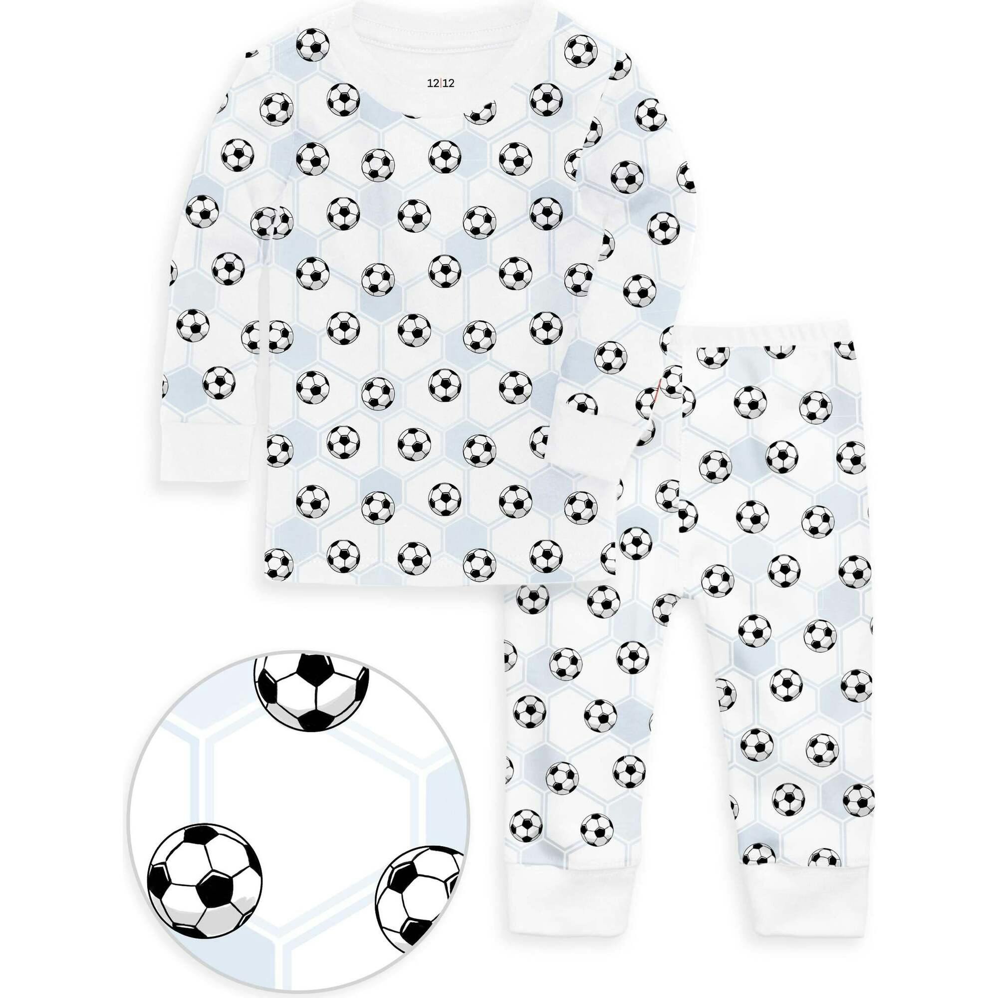 The Organic Long Sleeve Pajama Set [Soccer]