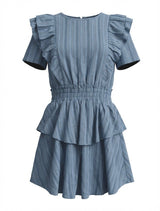 Collier Dress Blue/Gold