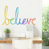 Watercolor Words • Believe • Peel-and-Stick Wall Decals