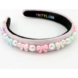 Pastel Bows & Pearls Headband