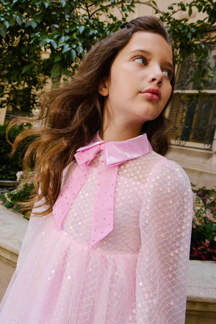 Sequin Party Bow Dress