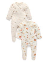 Printed Zip Growsuit Pack Cloud Woodland Print