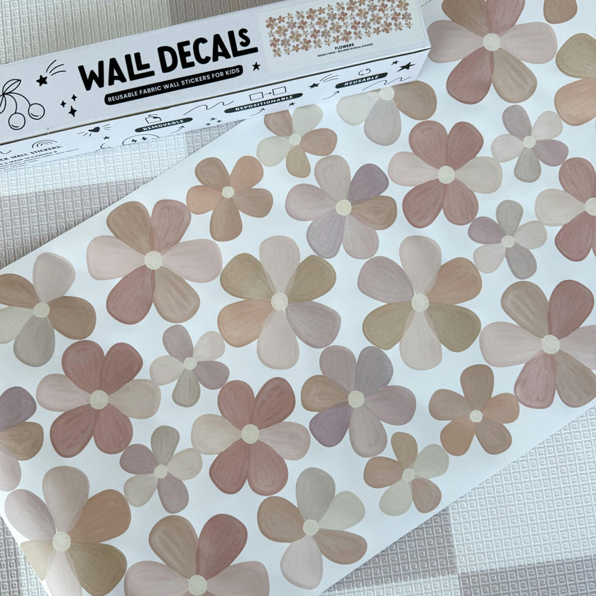 Peel & Stick Fabric Wall Stickers - Flowers