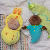 Snuggle Pod Hunny Beige First Baby Doll with Cozy Sleep Sack