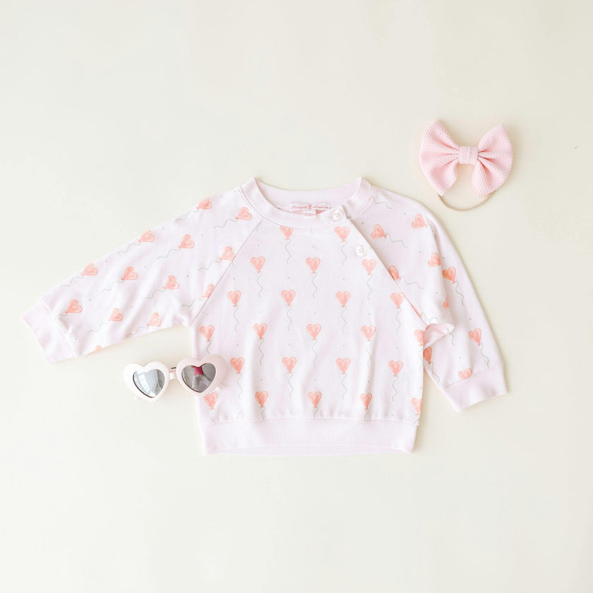 Pink Heart Balloon Legging Set