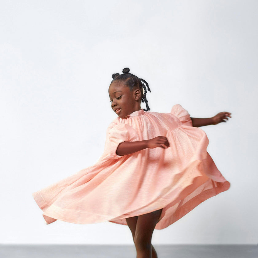 Tent Dress with Puff Sleeves
