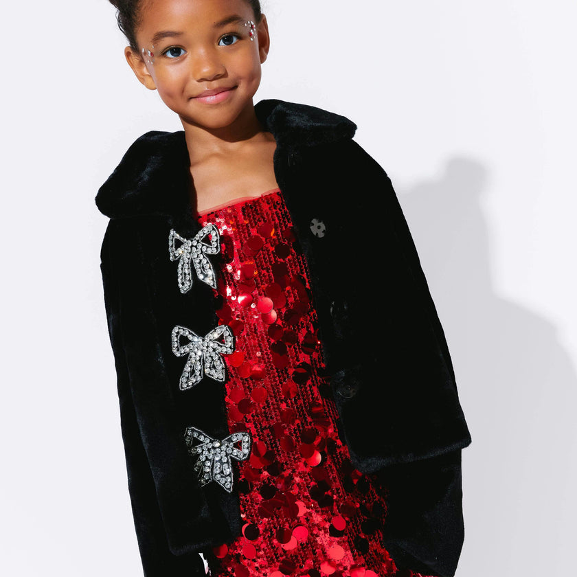 Paillette Ruby Party Dress