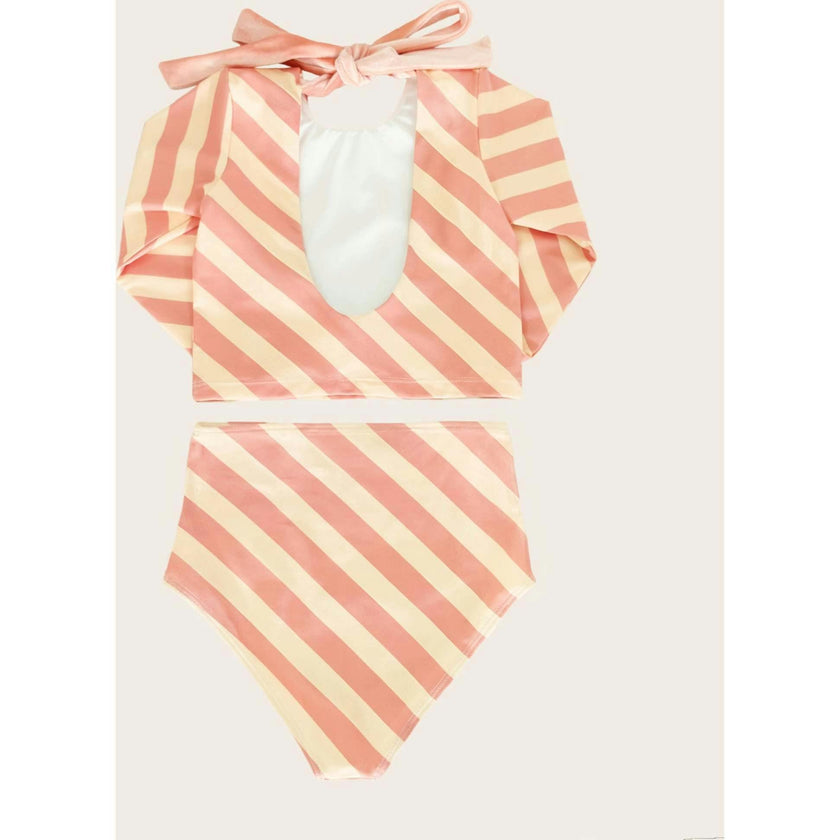 Soleil Stripe Two Piece Long Sleeve
