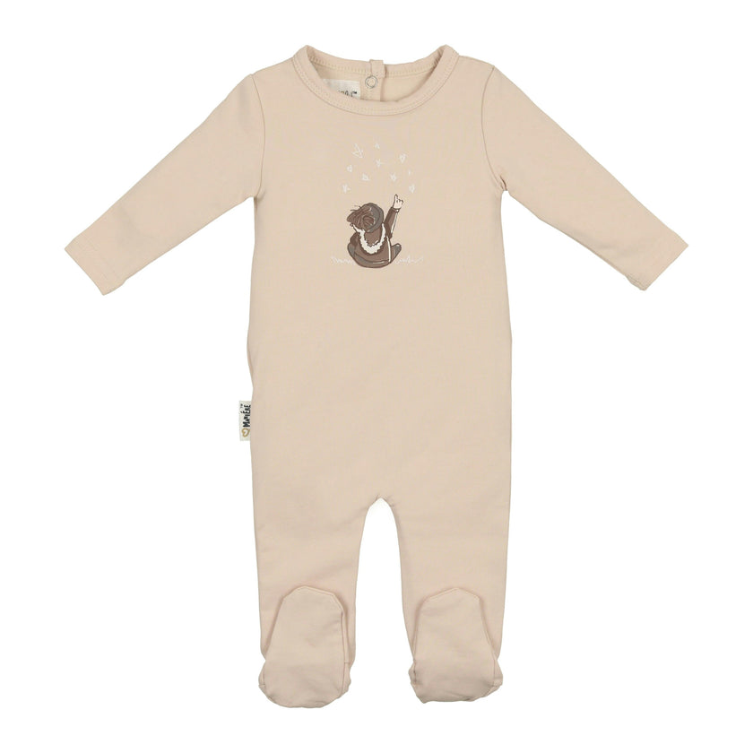 Star Gazer Round Neck Long Sleeve Footie