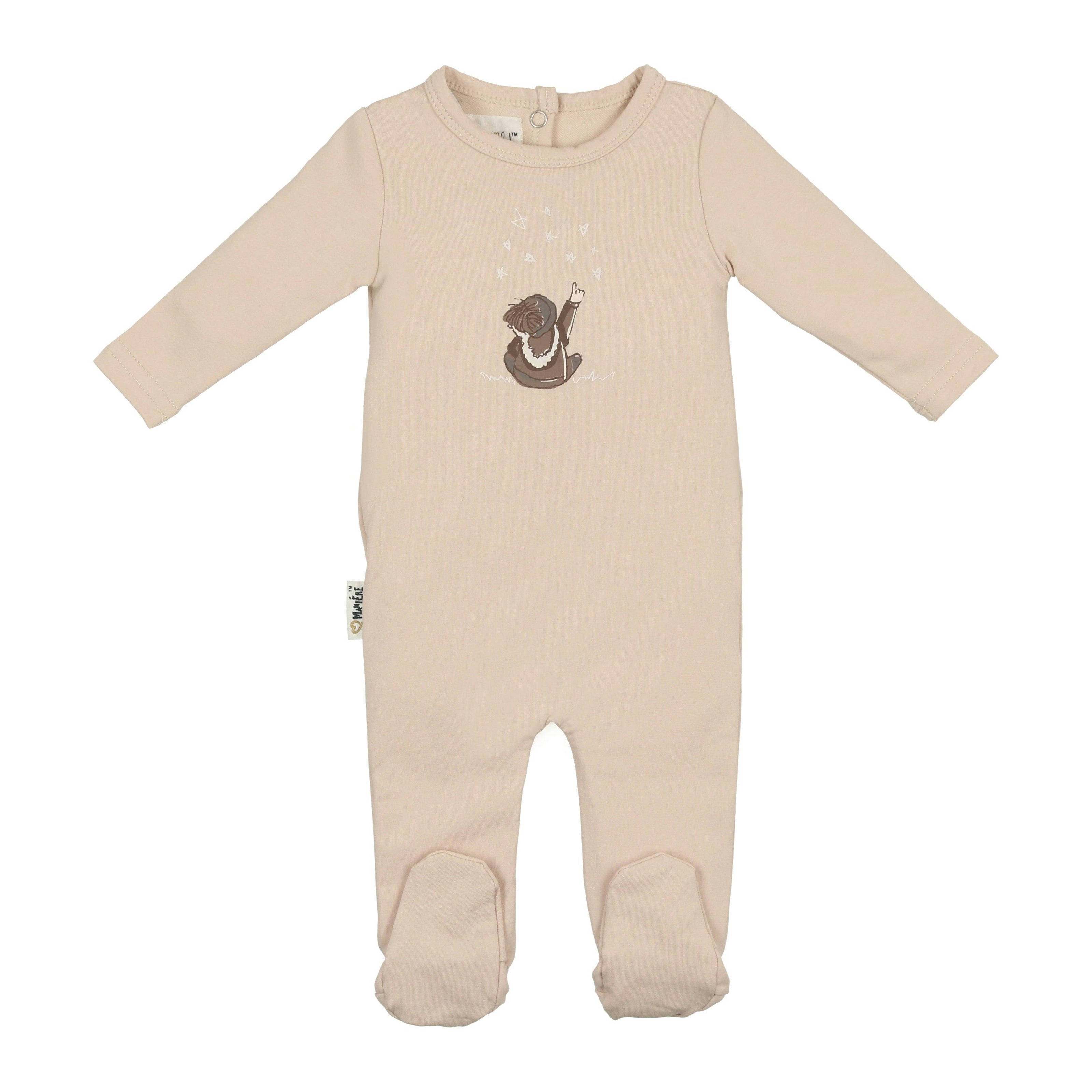 Star Gazer Round Neck Long Sleeve Footie