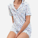 Martha's Vineyard Women’s Button Front Short Pajama Set