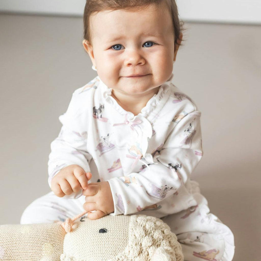 Ski Pups Girl Baby Pajama