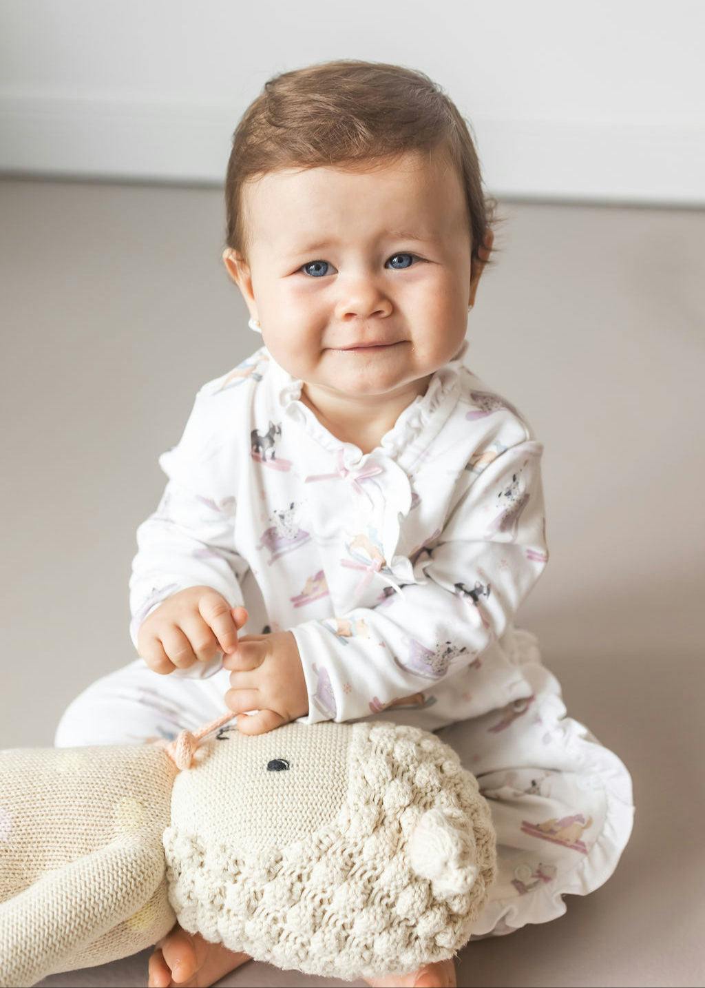 Ski Pups Girl Baby Pajama