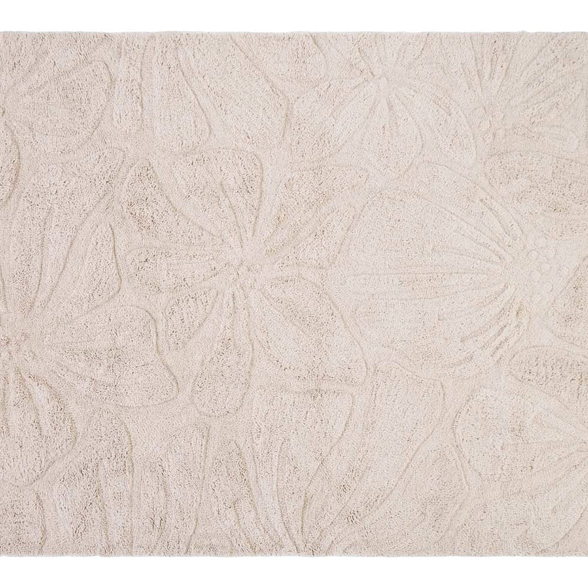 Floral Field Washable Wool Area Rug