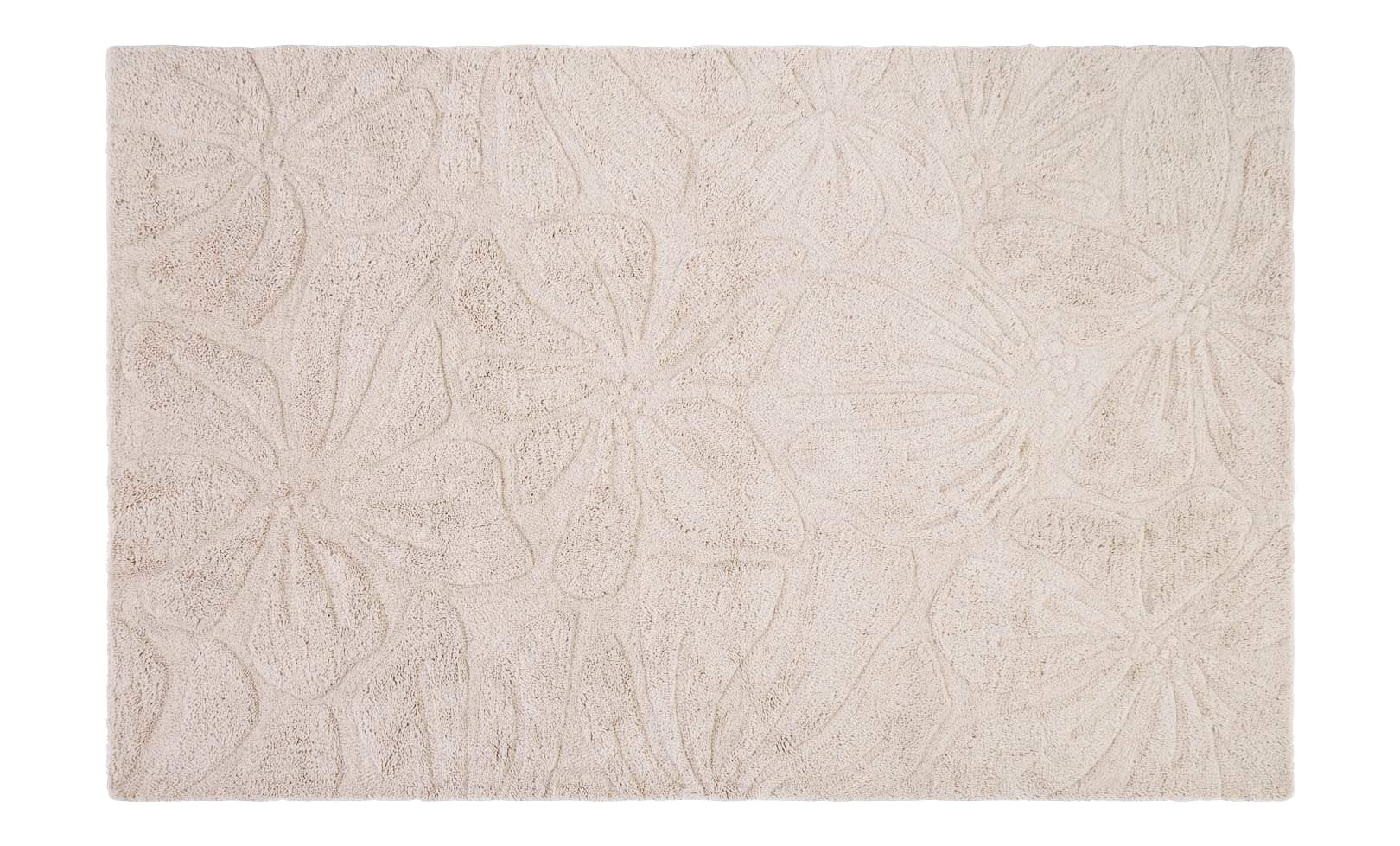 Floral Field Washable Wool Area Rug