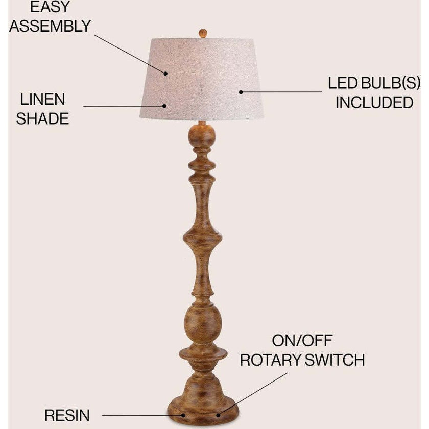 Taylor 67" Resin LED Floor Lamp