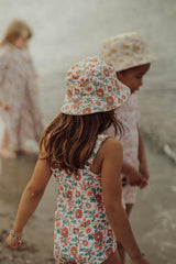 Vintage Girls 1 Piece Swimsuit | UPF + Recycled - In Bloom