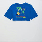HULA CROP TOP BLUE