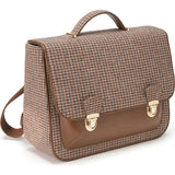 Boston Plaid Adjustable Shoulder Strap Schoolbag