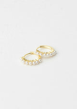 French Pearl Buckle Hoops