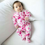Baby's Print Zipper Footed Onesie
