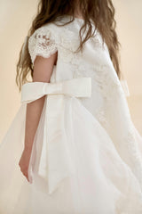 Premium French Lace Haute Couture White Dress