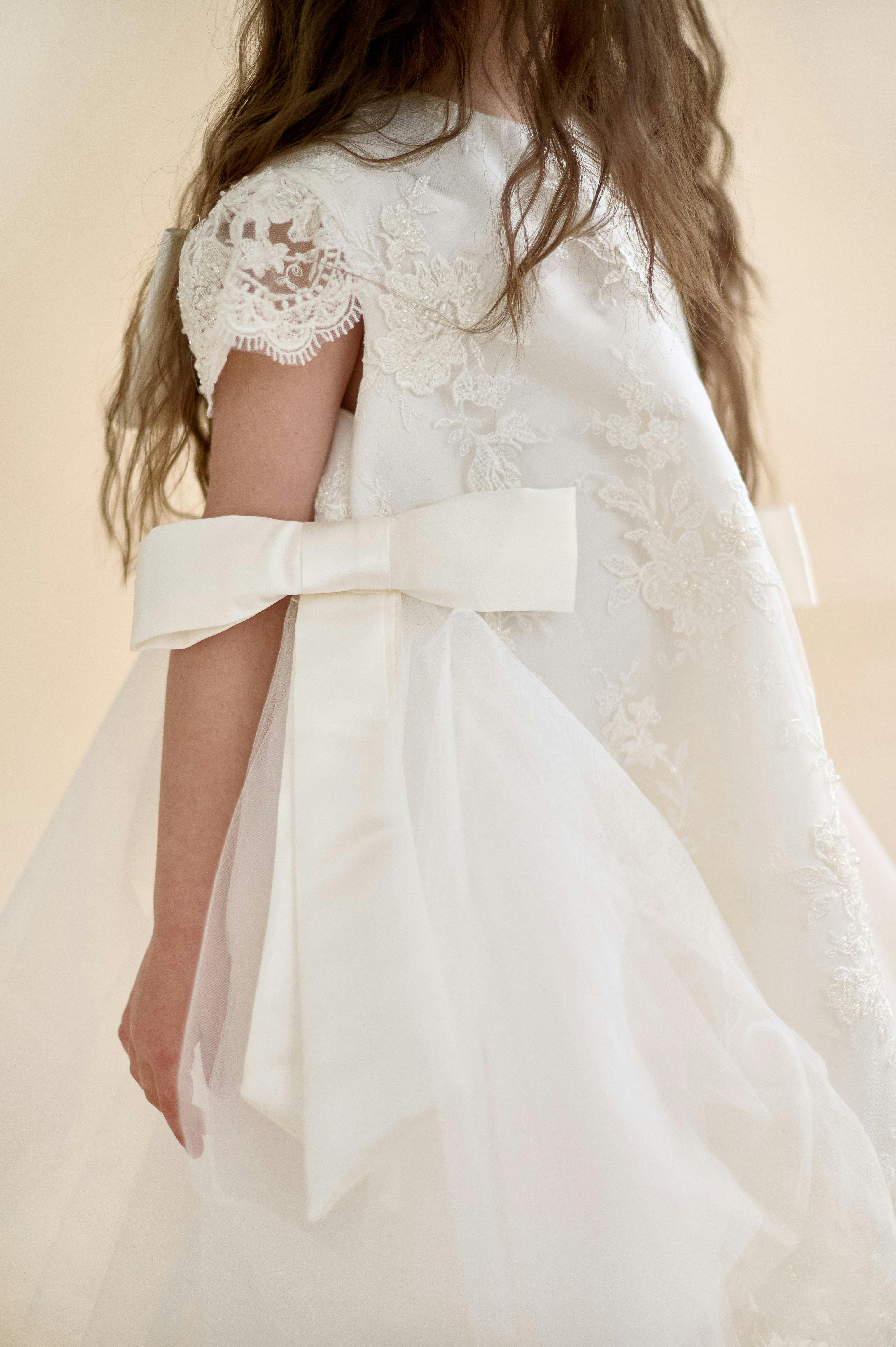 Premium French Lace Haute Couture White Dress