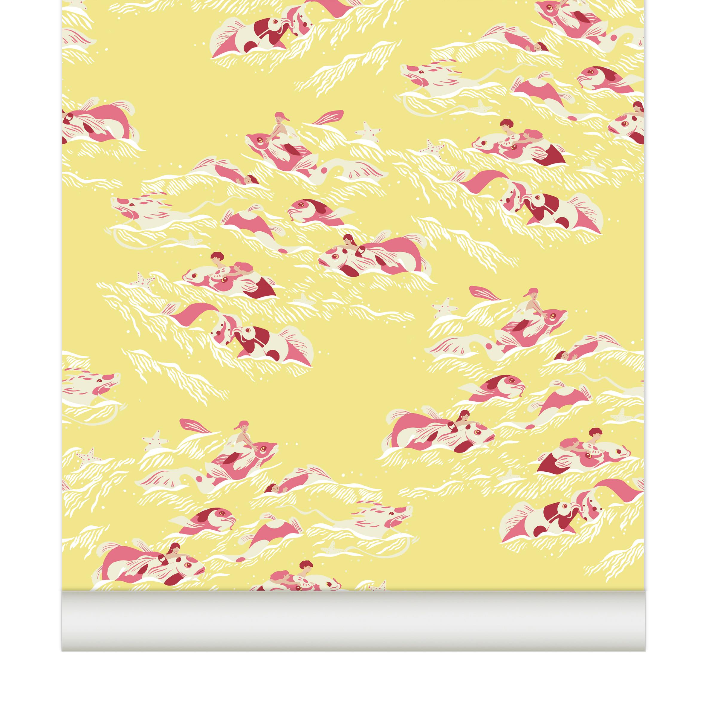 Papier peint Uokawa coloris Rubis
