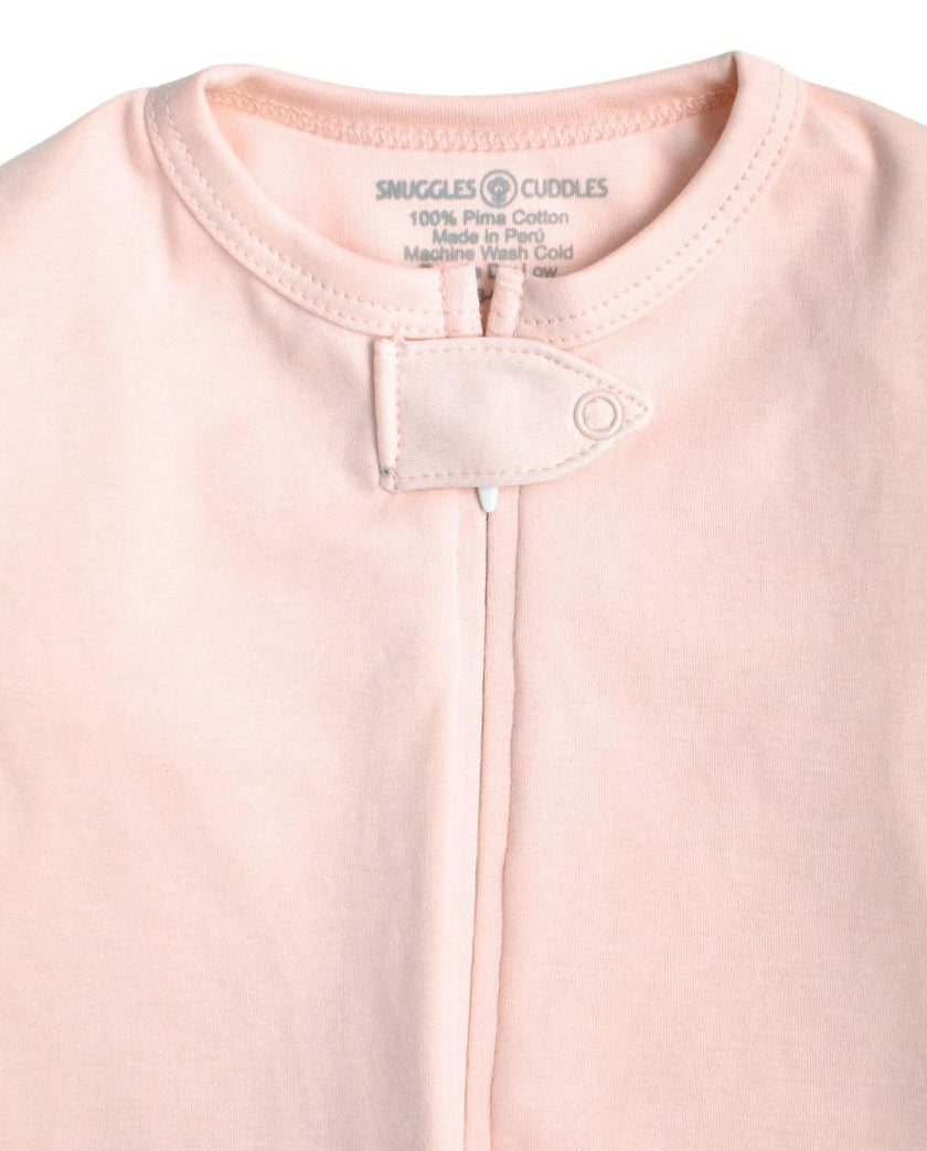 Pink Baby Footie Sleeper | Hypoallergenic Pima Cotton