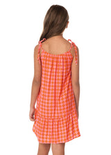 Maaji Sunset Grid Little Magnolia Girls Short Dress