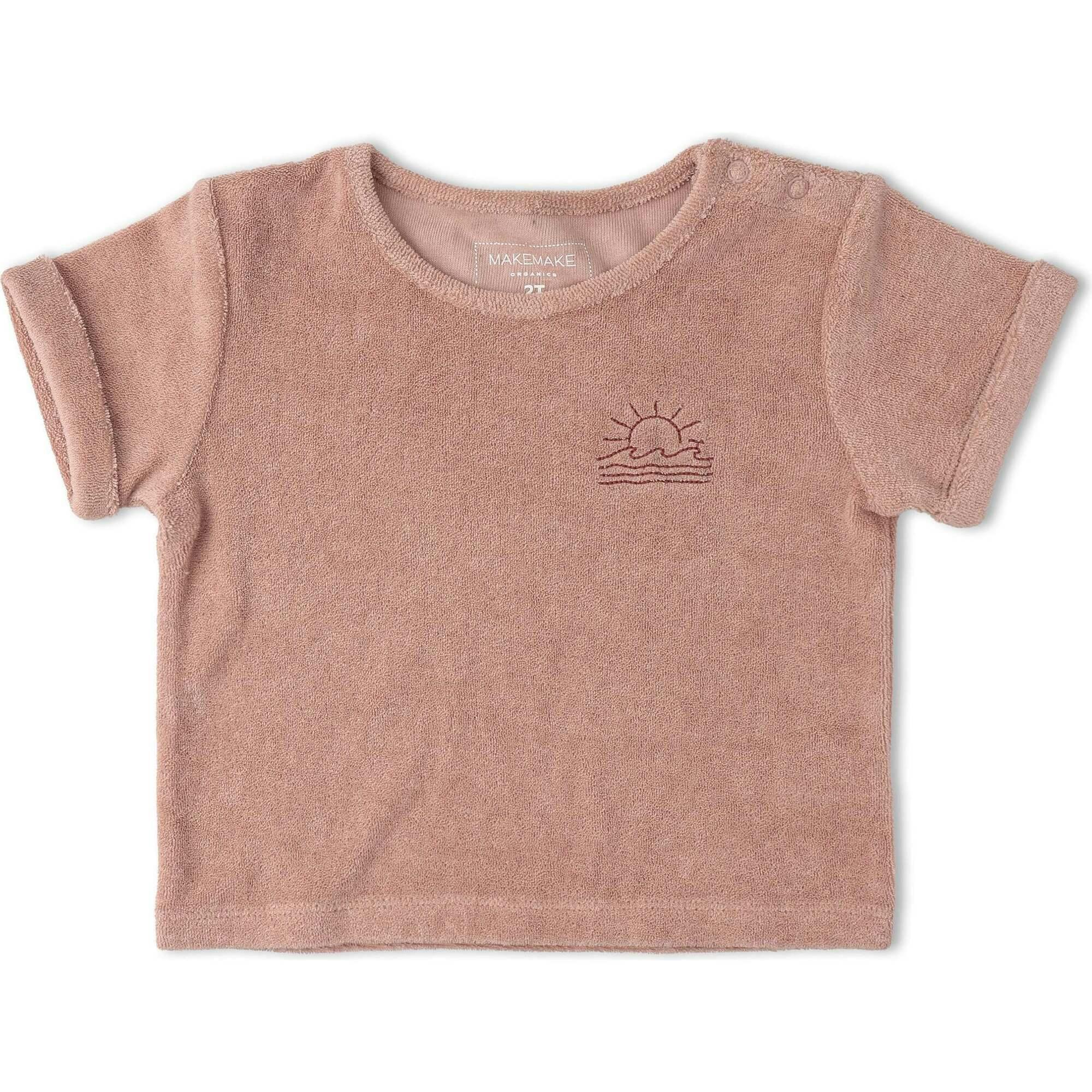 Organic Terry Tee & Shorts Set - Clay