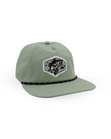 Gone Fishing Snapback Hat - Sage Twill