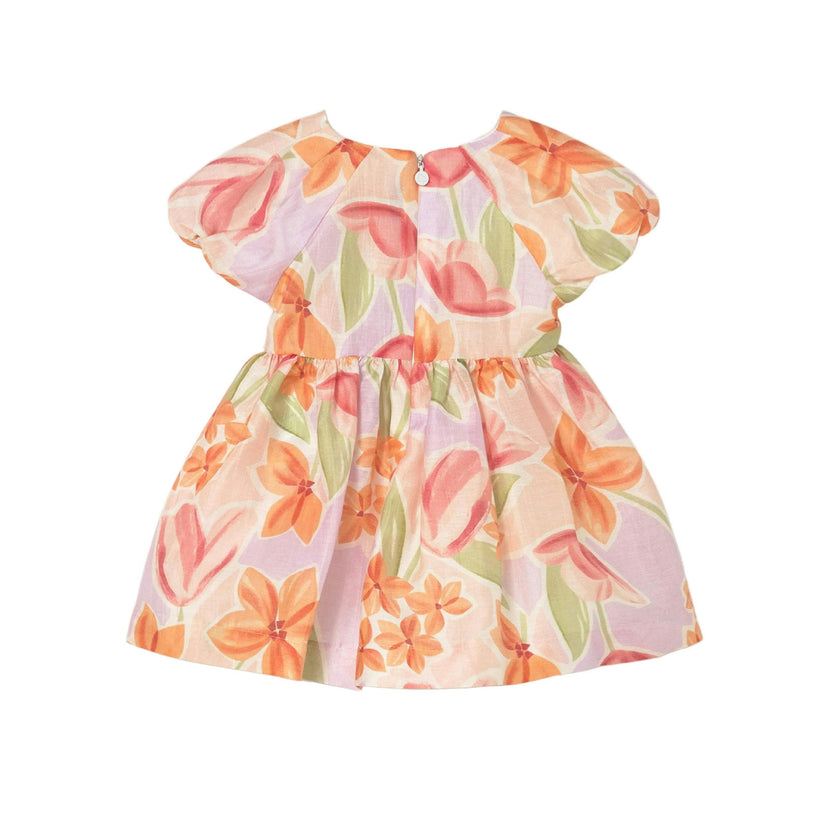 Lavender Baby Dress With Floral Print