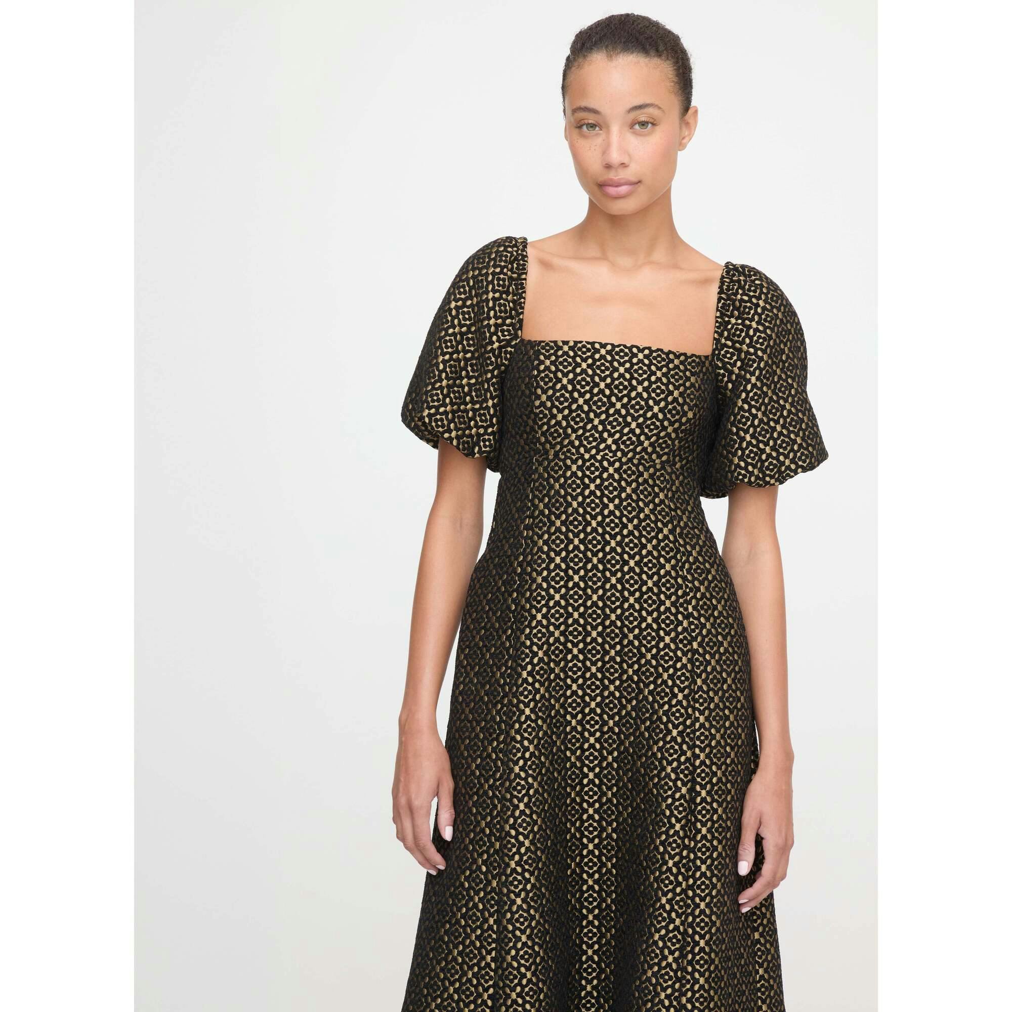 The Matilda Dress - Metallic Brocade
