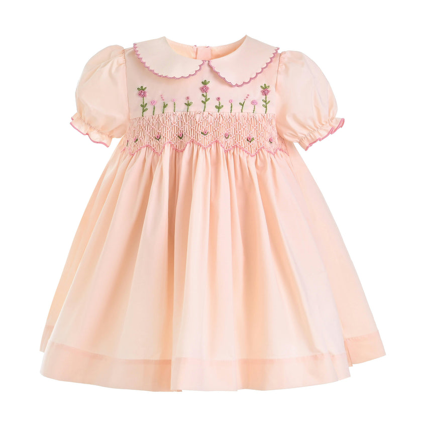 Light Pink Arlette Smocked Dress
