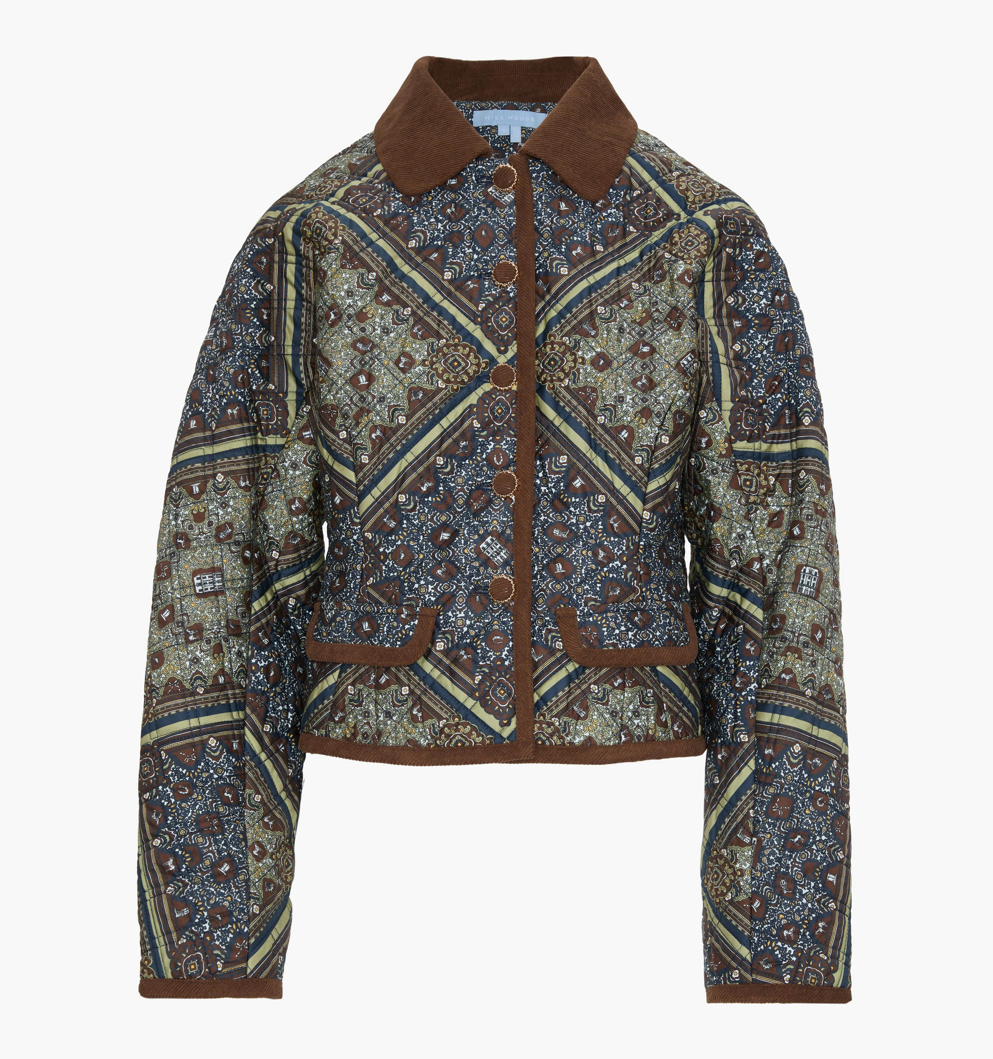 The Dax Jacket - Olive Equestrian Scarf