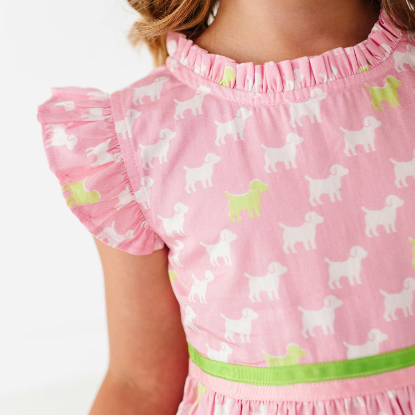 Puppies Ruffle Dress