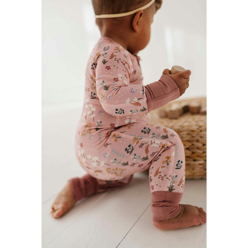Boy's Long Sleeve Zip Romper
