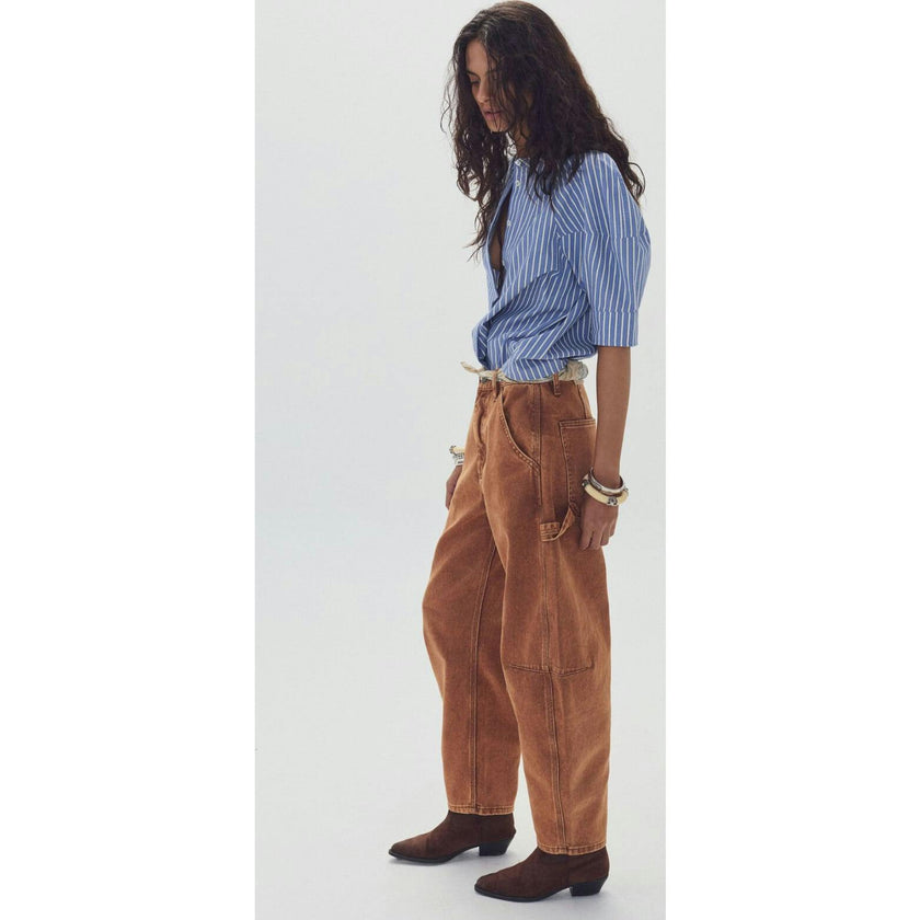 Ambar Denim Pants - Washed Caramel
