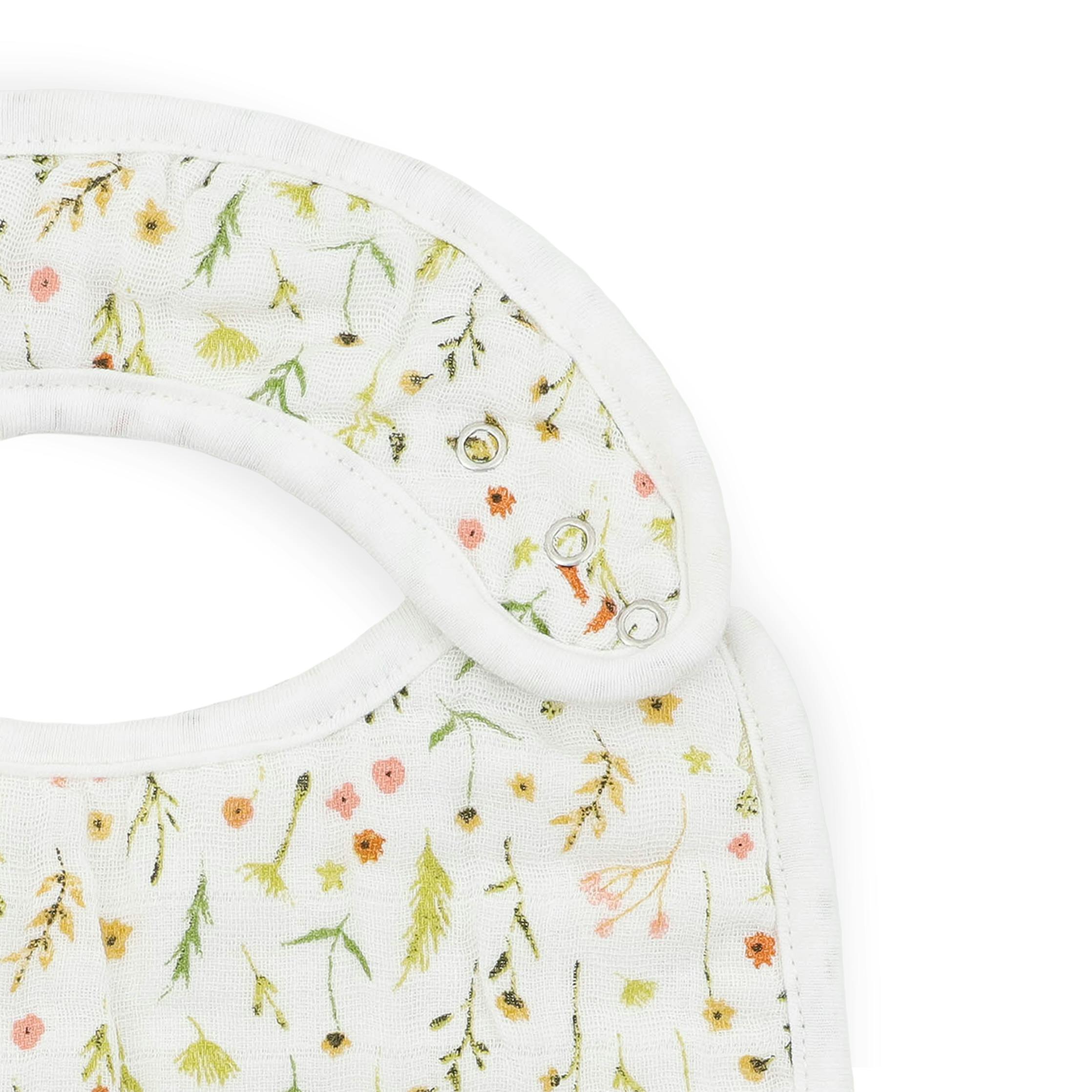 Organic Cotton Muslin Classic Bib 3 Pack - Floral Field