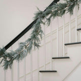 9' Flocked Cedar Garland